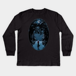 Deep night - Over The Garden Wall Kids Long Sleeve T-Shirt